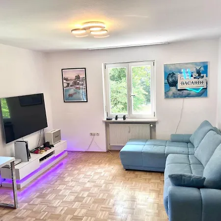 Apartment Balcony In Quiet Nobel Suburb Of In Graefelfing Munich